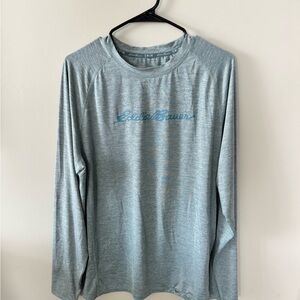 Eddie Bauer Light Gray Long Sleeve Tee